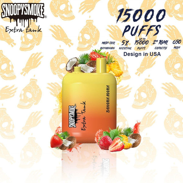 SNOOPY SMOKE 15000 PUFFS 2 X 18ML DISPOSABLE