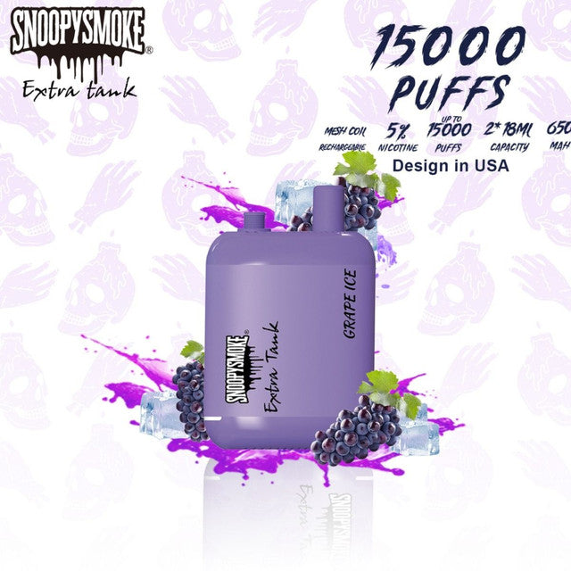 SNOOPY SMOKE 15000 PUFFS 2 X 18ML DISPOSABLE