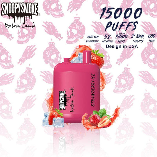 SNOOPY SMOKE 15000 PUFFS 2 X 18ML DISPOSABLE